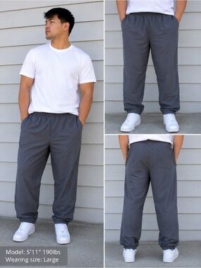Cheetah Brand Parachute/Windbreaker Nylon Track Pants size Large